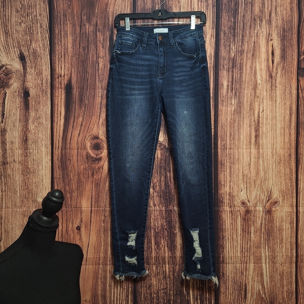 Kancan Womens Distressed Skinny Jeans Womens Size 25.